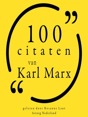 100 citaten van Karl Marx - Audiobook